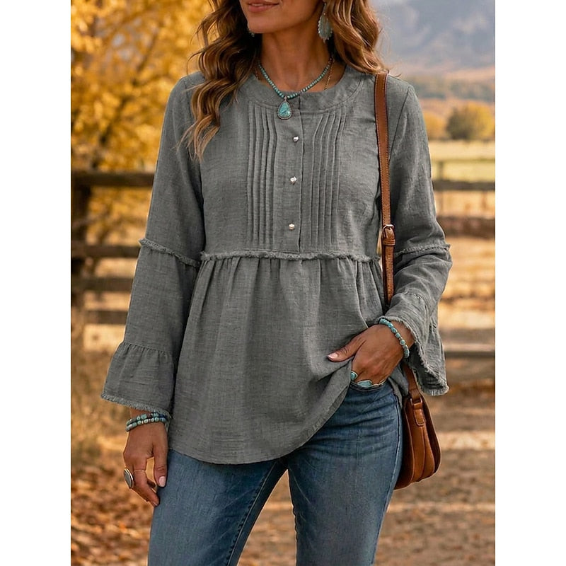 Rosalyn | Pyntet Peplum Bluse