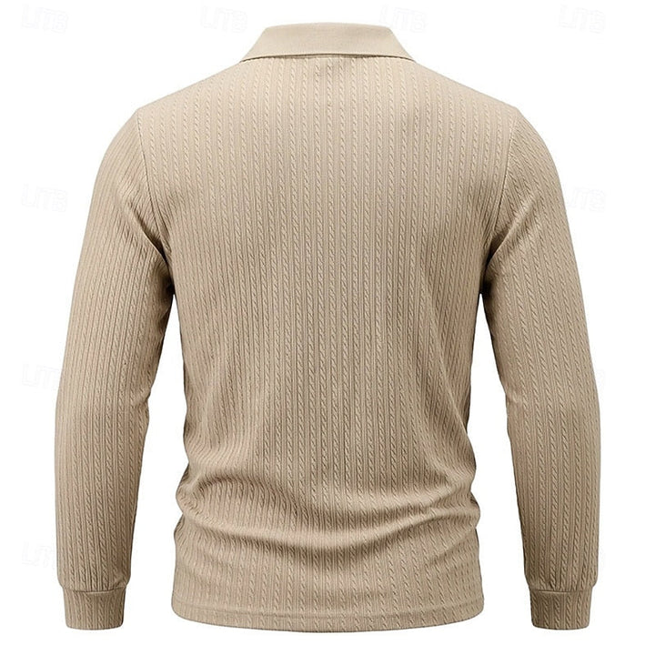 Rhett | Tekstureret Quarter-Zip Polo Shirt