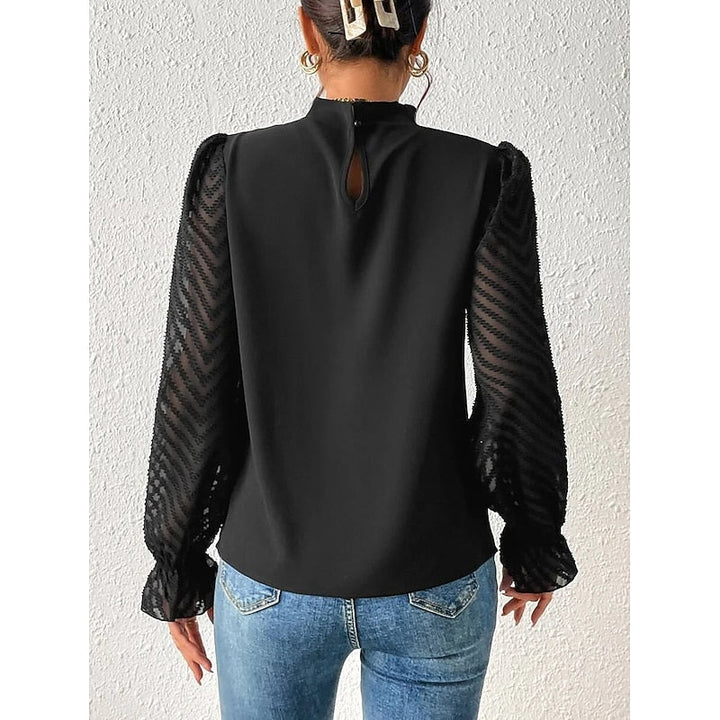 Elspeth | Elegant Højhalset Bluse
