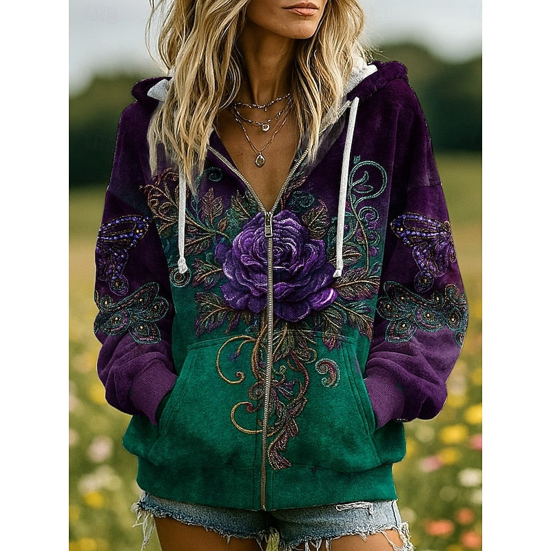 Willow | Naturinspireret Zip-Up Hoodie