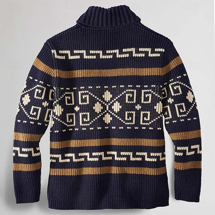 Sawyer | Mønstret Zip Cardigan