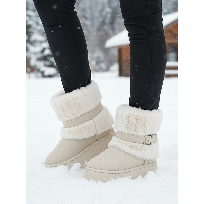 Cecily | Cozy Fur-Trimmed Snow Boots