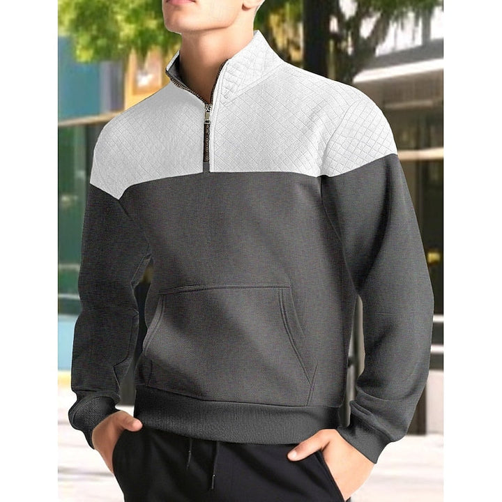 Braxton | Tekstureret Quarter-Zip Sweatshirt