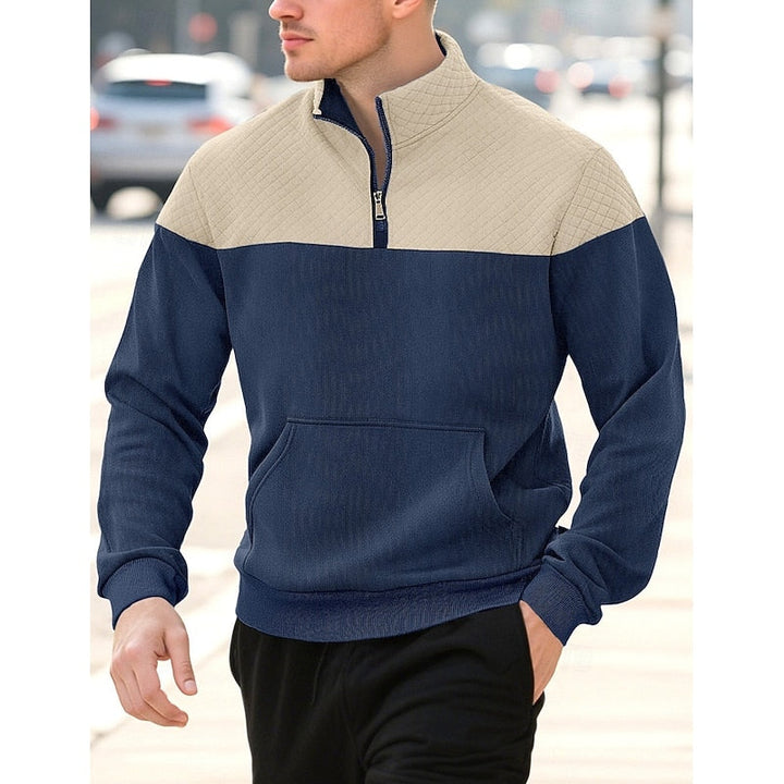 Braxton | Tekstureret Quarter-Zip Sweatshirt