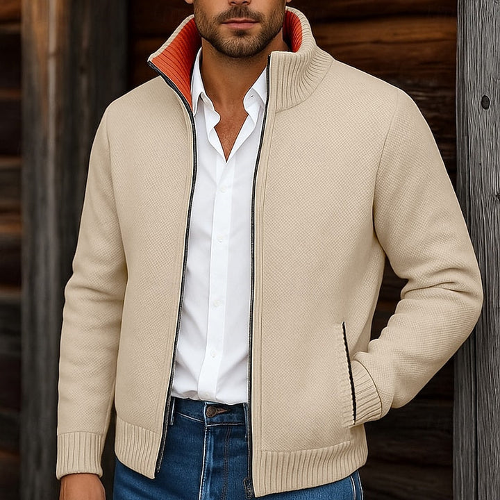 Gregory | Stand-Krave Zip Cardigan