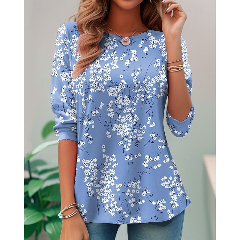 Miriam | Blomstret Langærmet Top