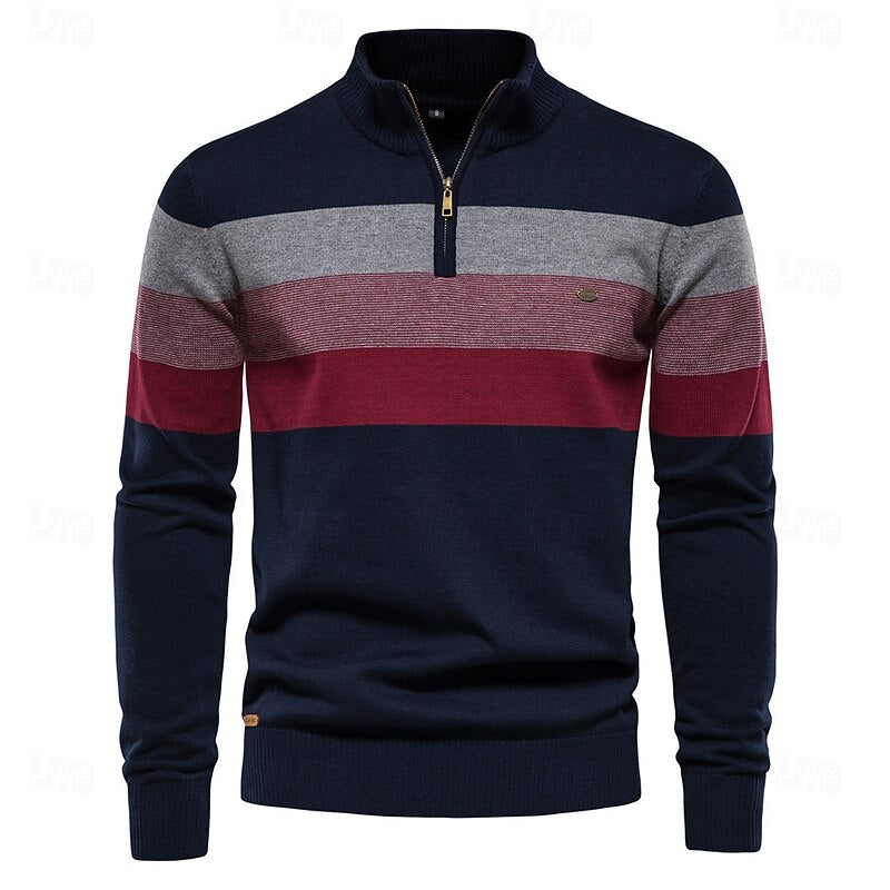 Gerald | Quarter-Zip Striktrøje