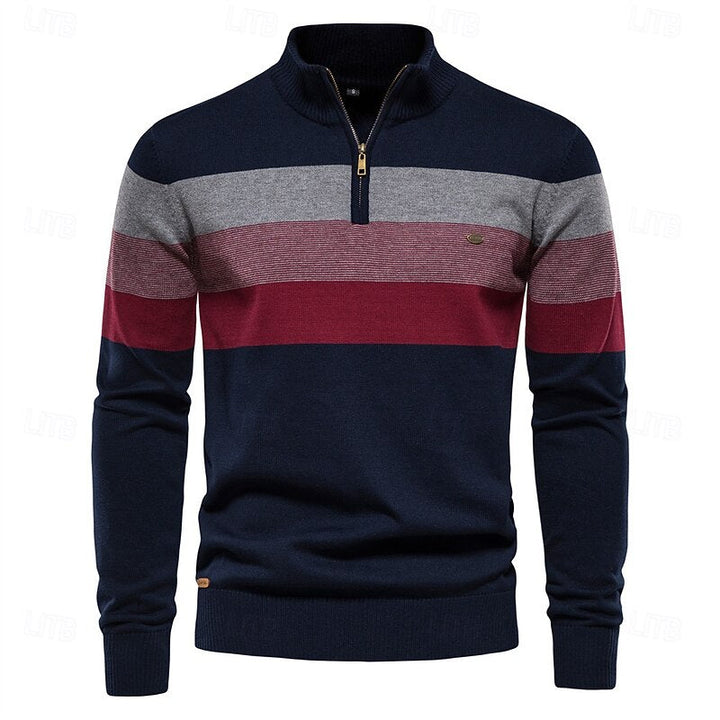 Gerald | Quarter-Zip Striktrøje