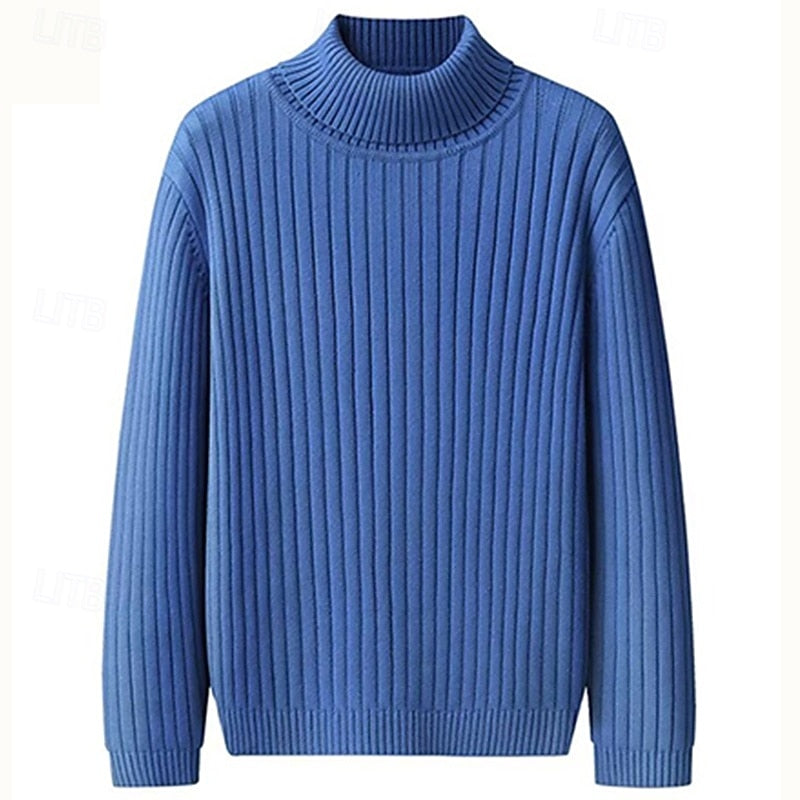 Wallace | Ribbet Højhalset Sweater