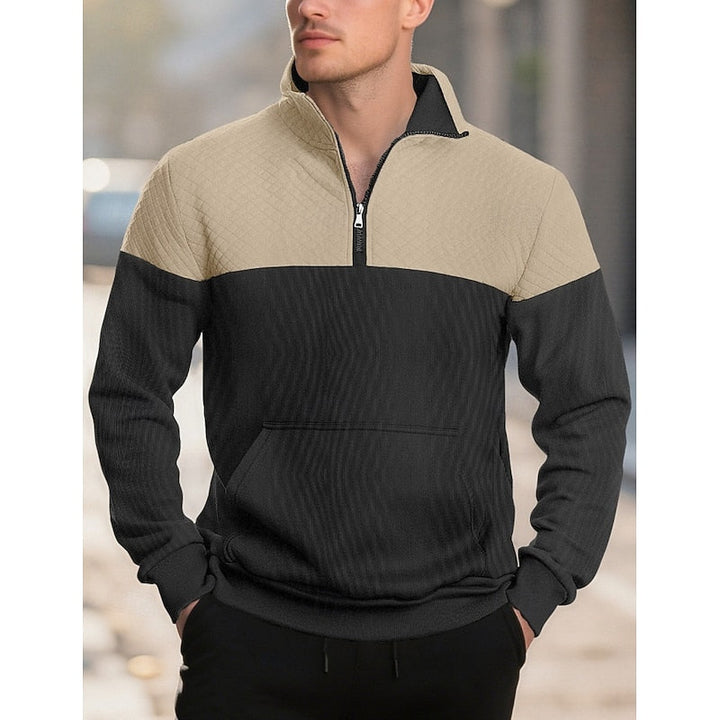 Braxton | Tekstureret Quarter-Zip Sweatshirt