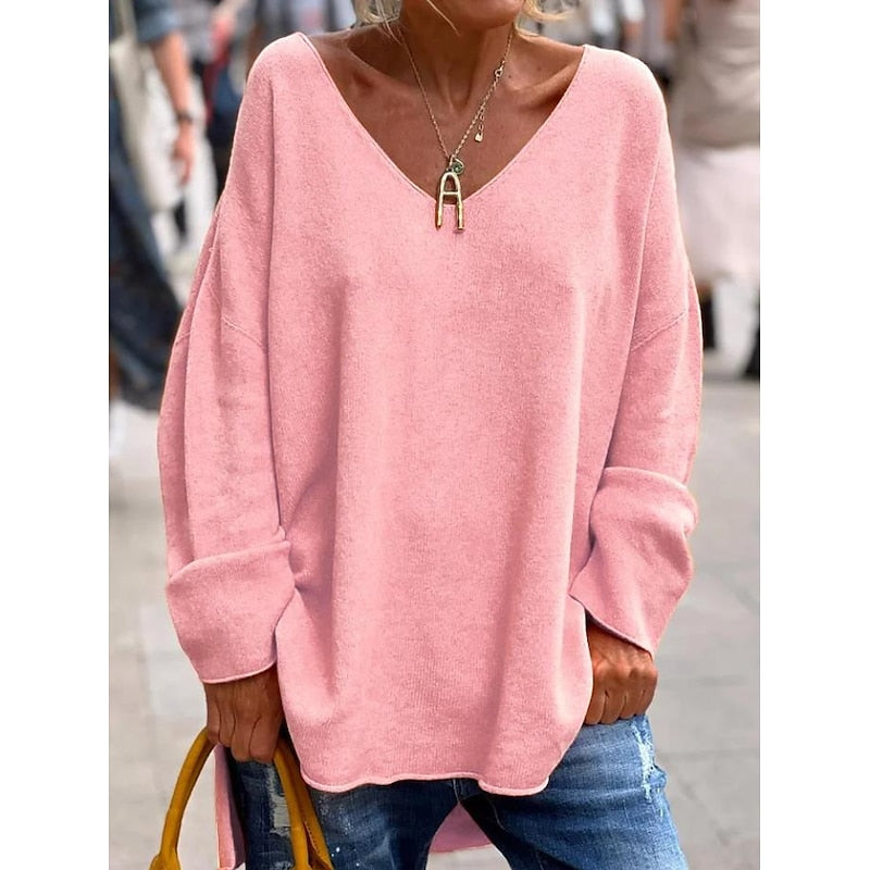 Willow | Afslappet V-Hals Pullover