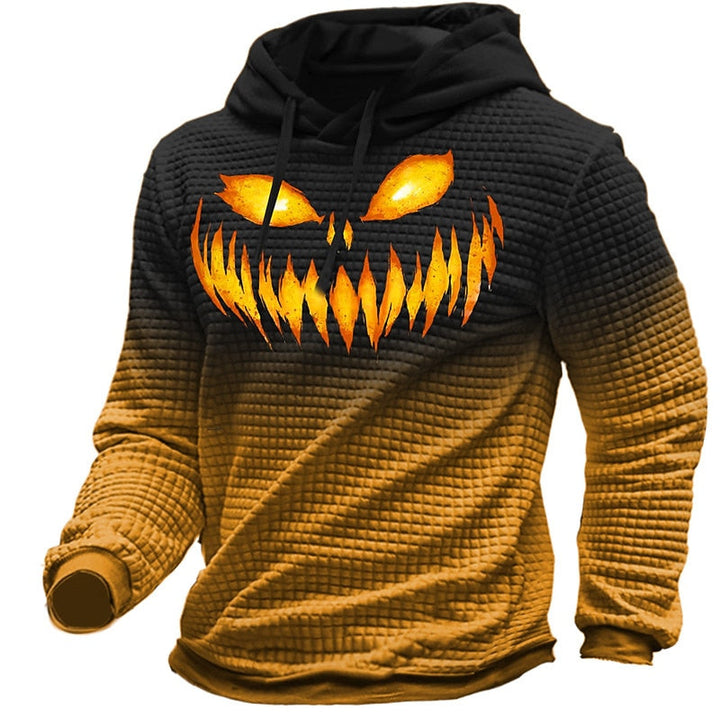 Harlan | Halloween Tekstureret Grafisk Hoodie