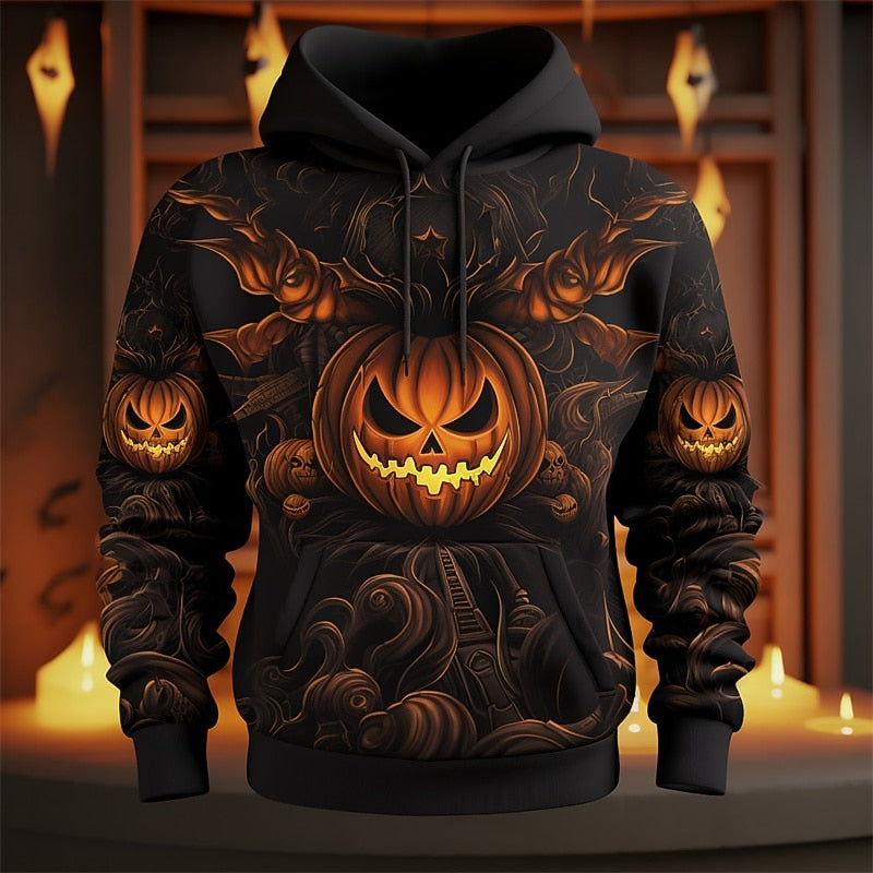 Holden | Halloween Græskar Grafik Hoodie