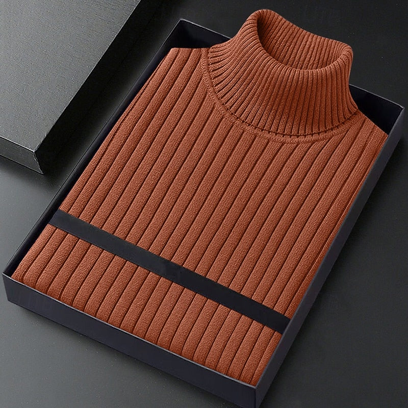 Wallace | Ribbet Højhalset Sweater