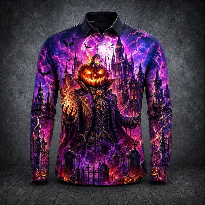 Thatcher | Halloween Gotisk Print Langærmet Skjorte