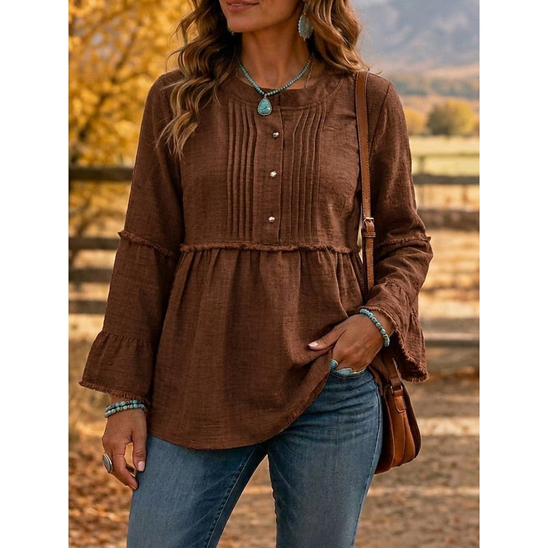 Rosalyn | Pyntet Peplum Bluse