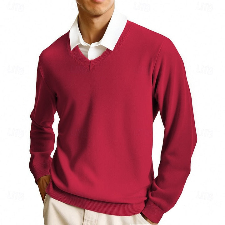 Clayton | Klassisk V-Hals Sweater