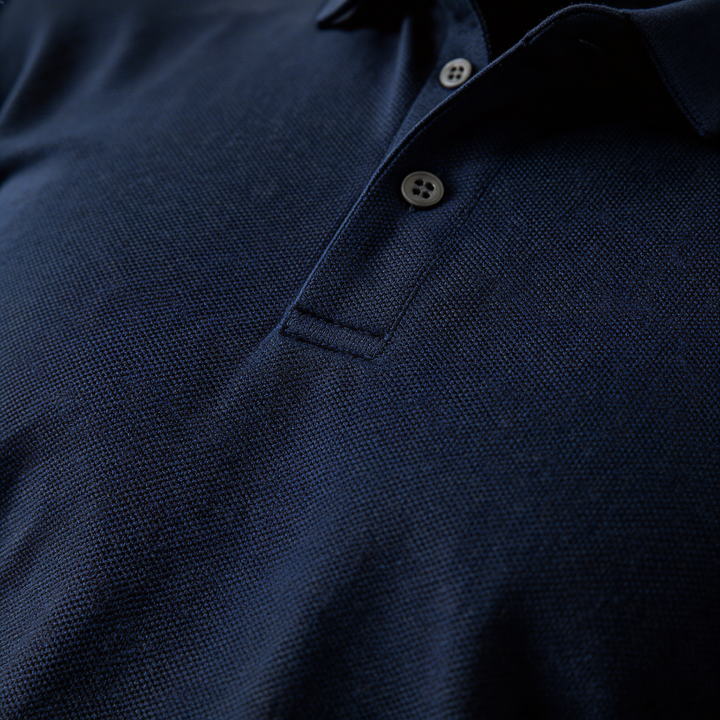 Andrei | Casual Langærmet Poloshirt med Krave
