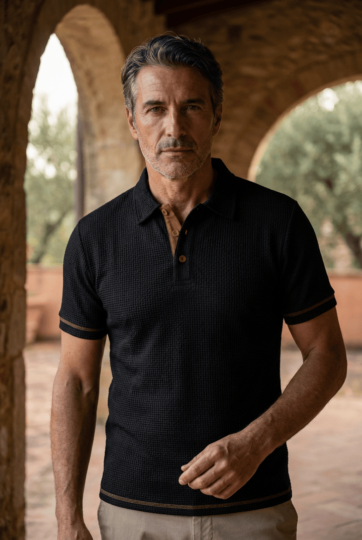 Harrison | Raffineret Tekstureret Polo T-shirt