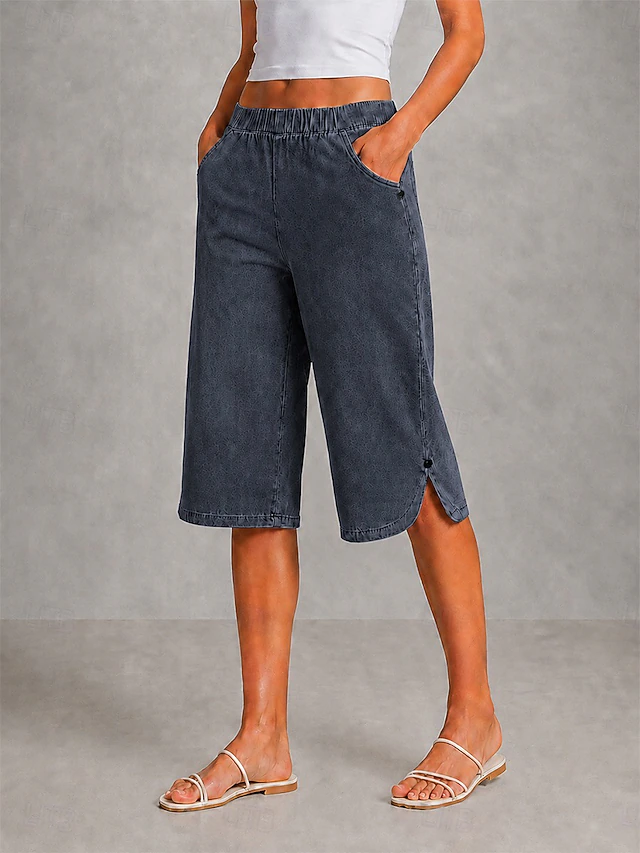 Ingrid | Afslappede Wide-Leg Capris