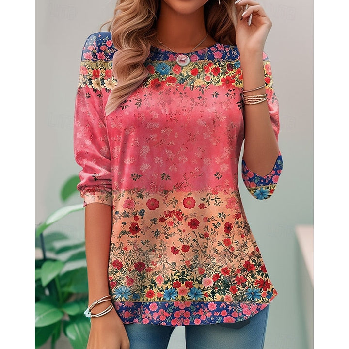 Miriam | Blomstret Langærmet Top