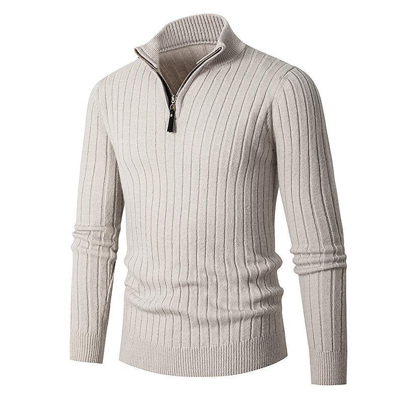 Gavin | Ribbet Quarter-Zip Sweater