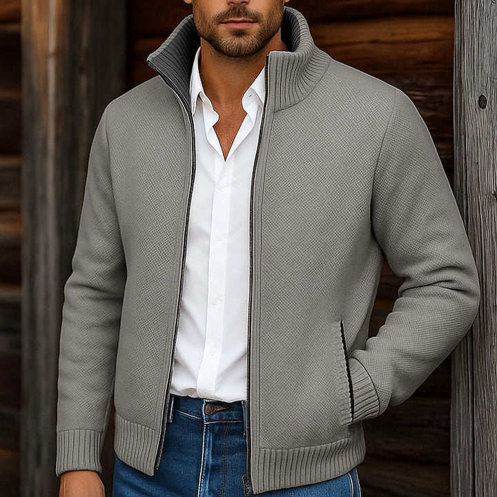 Gregory | Stand-Krave Zip Cardigan