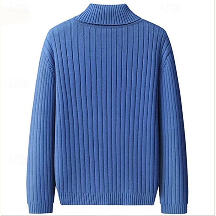 Wallace | Ribbet Højhalset Sweater