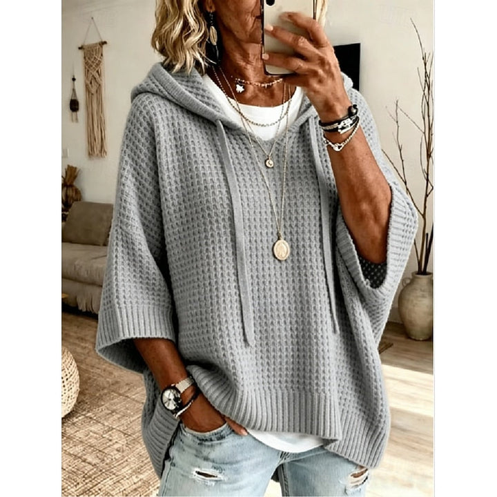 Carol | Afslappet Vaffelstruktureret Hoodie