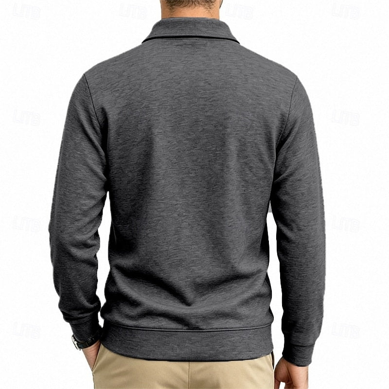 Harold | Raffineret Langærmet Pocket Polo Skjorte