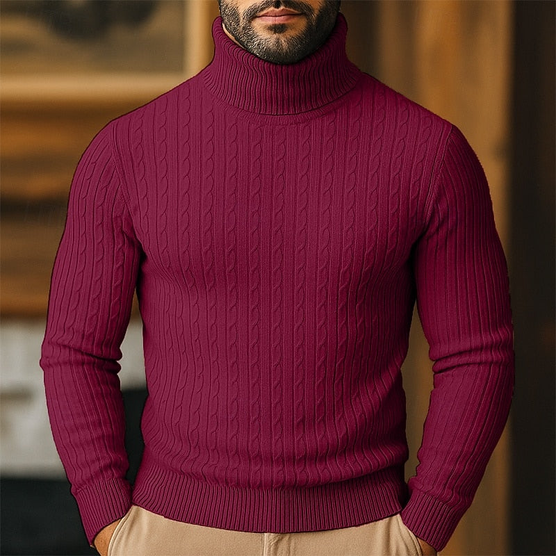 Rupert | Kabelstrik Turtleneck Sweater
