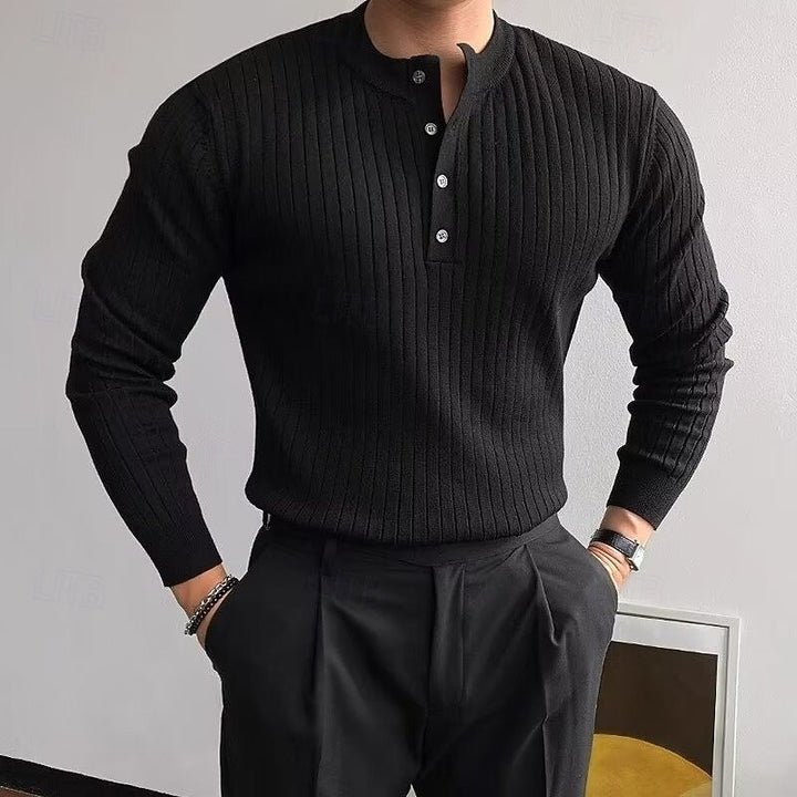Theo | Ribbede Henley Sweater