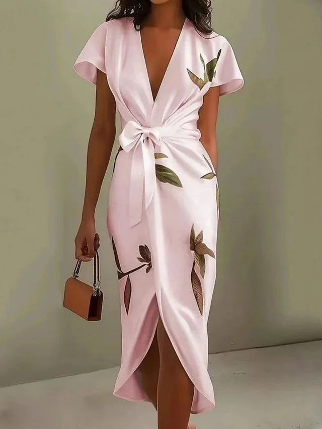 Vera | Wrap-Front Midi Kjole