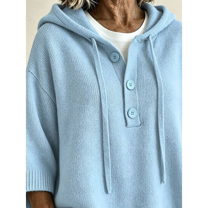 Brooklyn | Afslappet Hætte Strik Sweater