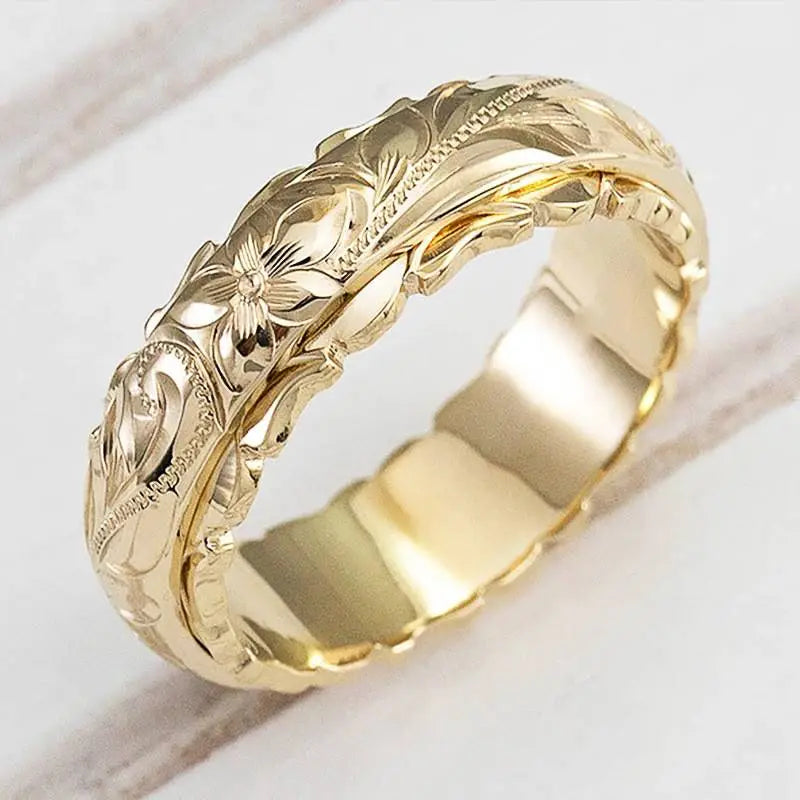 Joann | Stilfuld Blomster Guld Ring