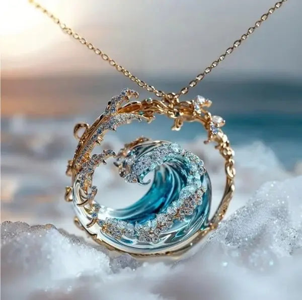 Elaine | Elegant Ocean Wave Halskæde