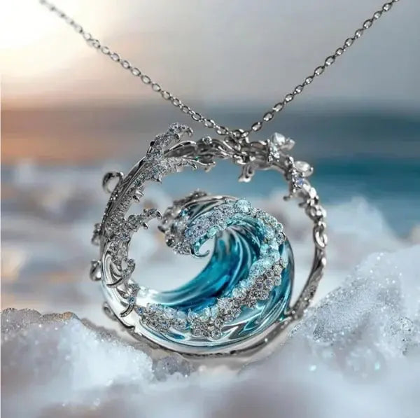 Elaine | Elegant Ocean Wave Halskæde