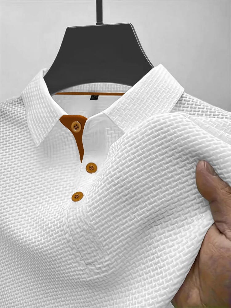 Harrison | Raffineret Tekstureret Polo T-shirt
