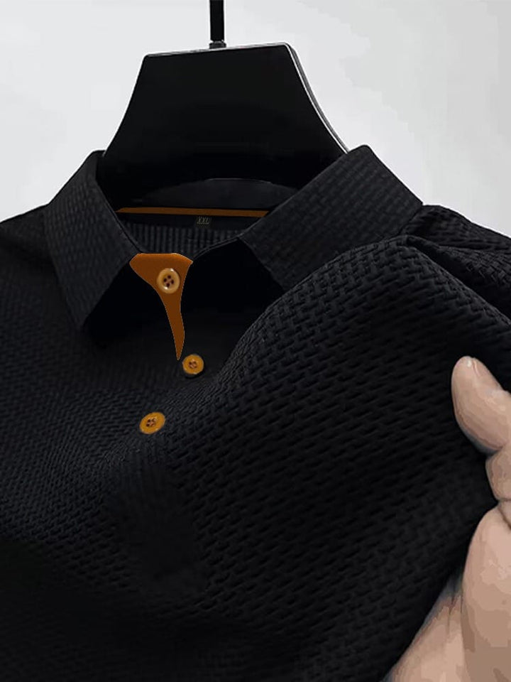 Harrison | Raffineret Tekstureret Polo T-shirt