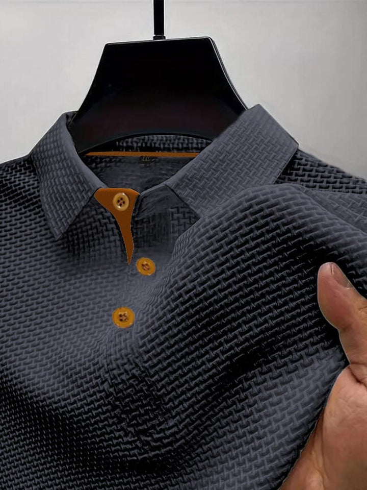 Harrison | Raffineret Tekstureret Polo T-shirt