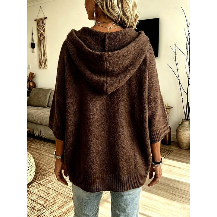 Harriet | Cozy Hooded Open-Front Cardigan