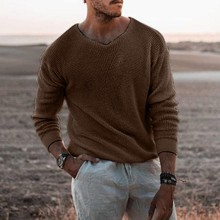Sullivan | Tekstureret V-Hals Sweater