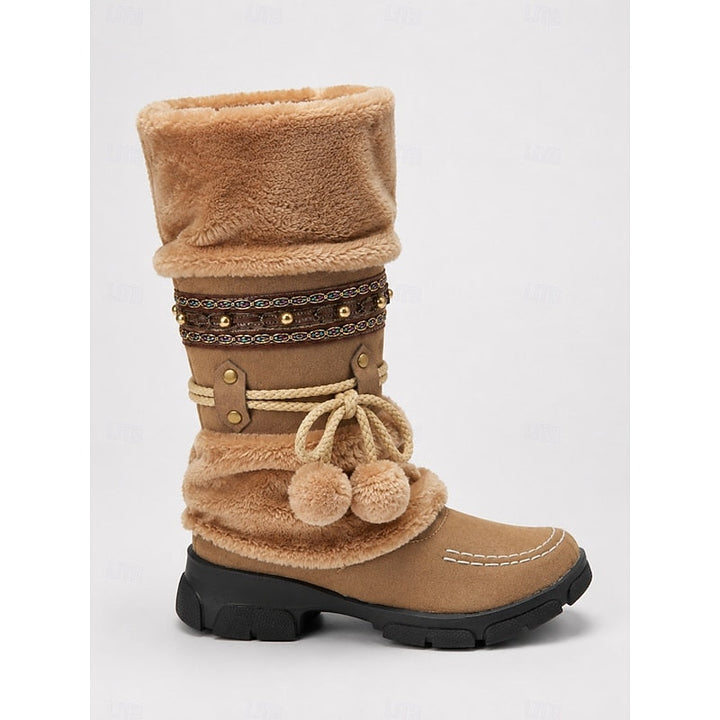 Wren | Cozy Boho Mid-Calf Vinterstøvler