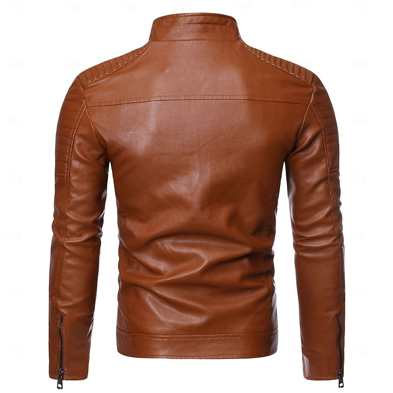 Chandler | Klassisk Stand-Krave Bikerjakke