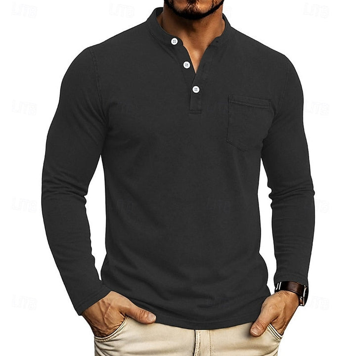 Weston | Klassisk Henley Langærmet Skjorte