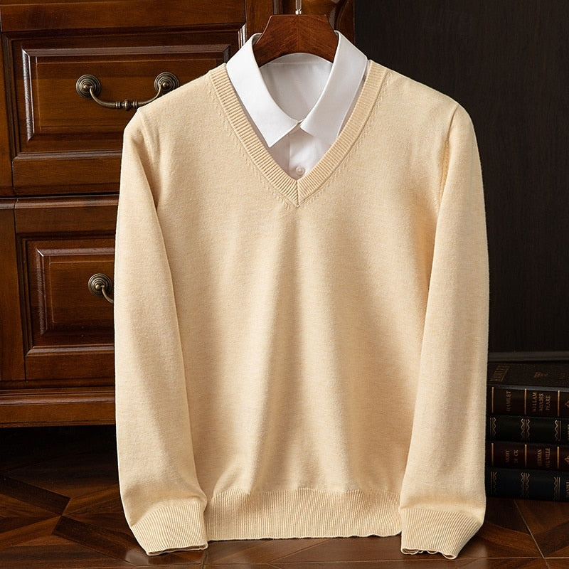 Clayton | Klassisk V-Hals Sweater
