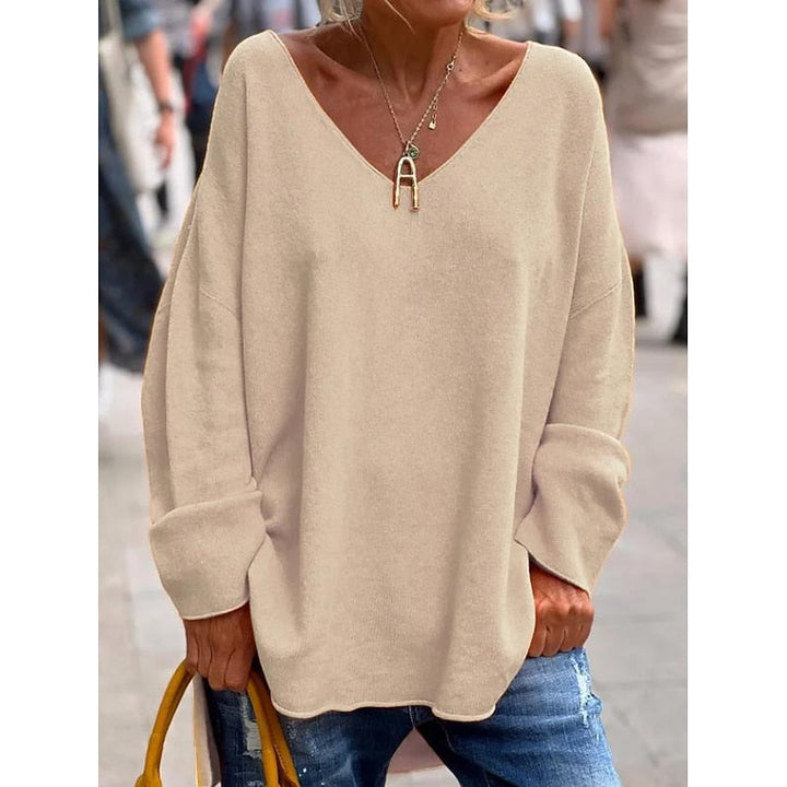 Willow | Afslappet V-Hals Pullover