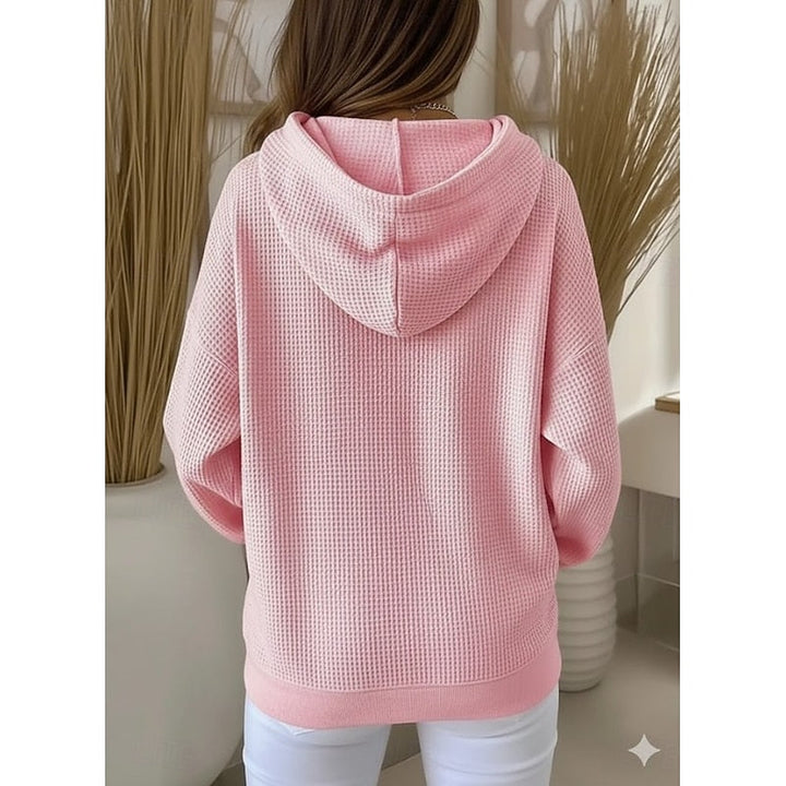 Harper | Tekstureret Hoodie med Snøre