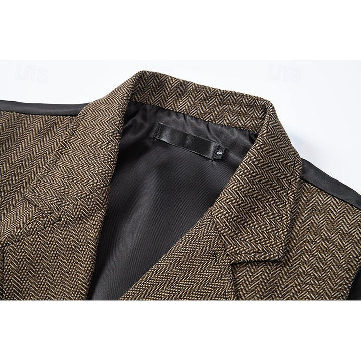 Bennett | Dobbeltradet Herringbone Vest