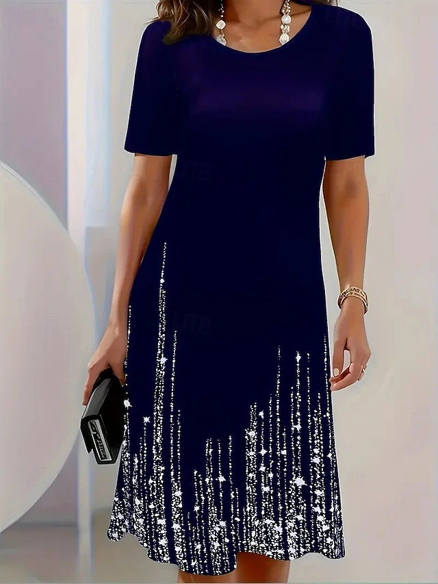 Ingrid | Shimmer-Hem Midi Kjole